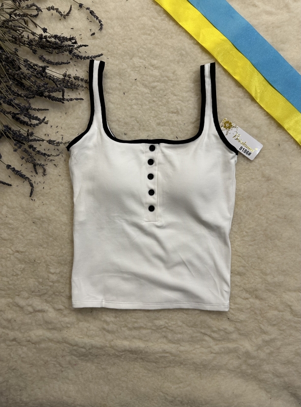 Майка в рубчик 8186