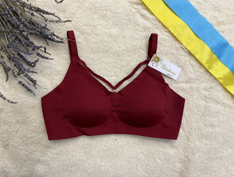 Безшовний бюстгальтер з портупеями 6619