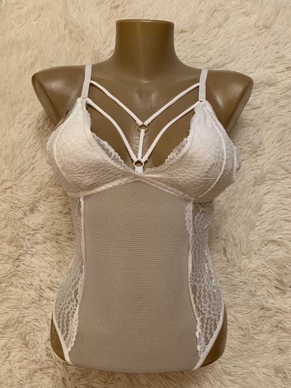 Боді з портупеями та мереживними вставками F102